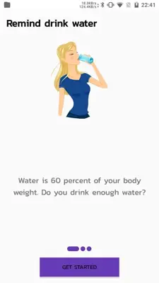 Remind drink water android App screenshot 0